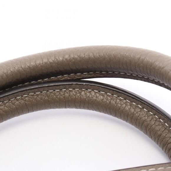 Celine Luggage Nano Shopper Handbag, Leather, Women's, Gray - Picture 6 of 8